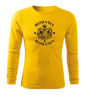 DRAGOWA Fit-T tricou cu mânecă lungă Suveranitate, galben