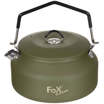 Ceainic Fox Outdoor Kettle aprox. 1 L, verde OD, oțel inoxidabil
