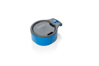 Humangear CupCUP Cupă de drumeție 2 în 1 cu ceașcă suplimentară integrată și capac albastru cărbune