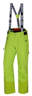 Pantaloni de schi pentru bărbați Husky Mitaly M de culoare verde clar