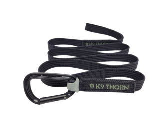 K9 Thorn lesă cu carabină Petzl, neagră, XL