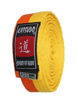 Centura Katsudo Judo galben-portocalie