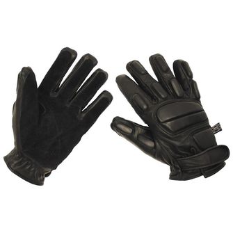 MFH Mănuși din piele Protect rezistent la tăieturi, negru