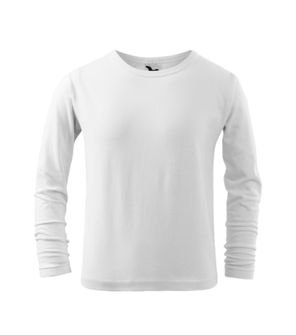 Tricou cu mânecă lungă pentru copii Malfini Fit-T LS, alb