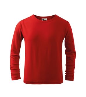 Tricou cu mânecă lungă pentru copii Malfini Fit-T LS, roșu