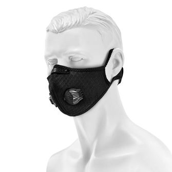 Mască anti-mog cu plasă Maraton - negru