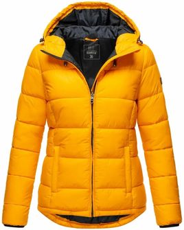 Jachetă de tranziție pentru femei Marikoo LEANDRAA cu glugă, amber yellow