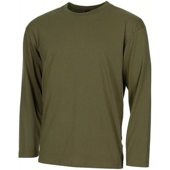 Tricou american cu mânecă lungă MFH, verde OD, 170 g/m²