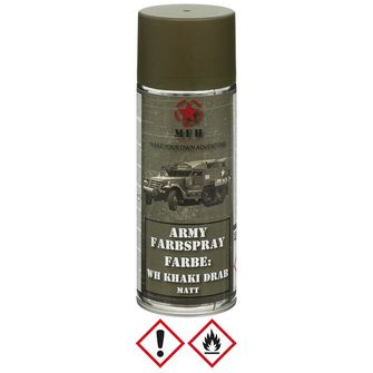 Vopsea spray pentru armată MFH, WH KHAKI DRAB, mată, 400 ml