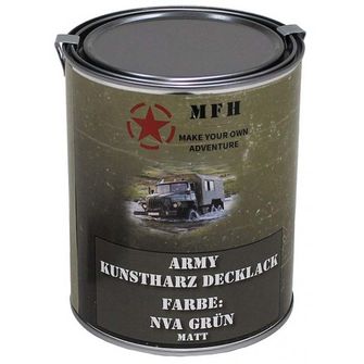 MFH Vopsea army, NVA verde mat, 1 litru