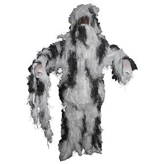 MFH Ghillie Suit Costum de camuflaj, snow camo
