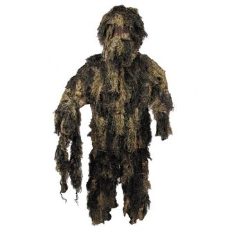 MFH Ghillie Suit Costum de camuflaj, woodland