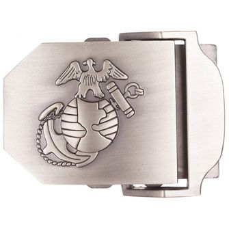 Cataramă de centură MFH USMC, argintie, metal, aprox. 4 cm