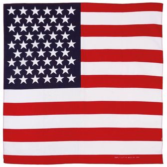 Eșarfă MFH, steagul SUA, aprox. 55 x 55 cm, bumbac