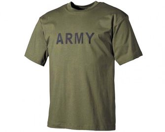Tricou MFH cu inscripție army, culoarea măsliniu 160g / m2