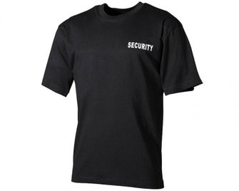 Tricou MFH cu inscripția security negru, 160g / m2