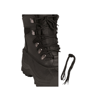 Șireturi pentru pantofi Mil-Tec Pe, negru 140cm
