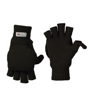 Mil-Tec mănuși cu degetele detașabile, negru