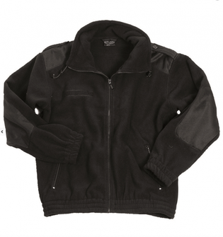 Mil-Tec izolat izolat fleece sweatshirt negru cu armătură