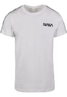 NASA tricou pentru bărbați Rocket Tape, alb