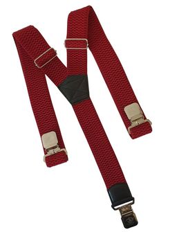 Clip pentru bretele pantaloni Natur, roșu