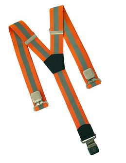 Clip pentru bretele pantaloni Natur, portocaliu reflectorizant