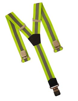 Clip pentru bretele pantaloni Natur, verde reflectorizant