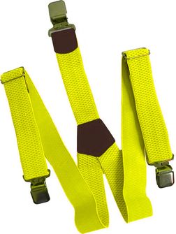 Clip pentru bretele pantaloni Natur, galben neon