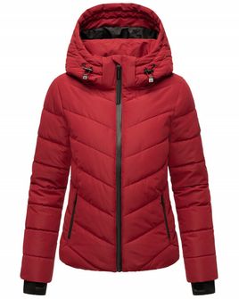 Marikoo SAMUIAA jachetă de iarnă pentru femei cu glugă, roșu închis
