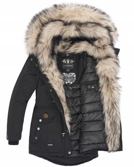 Navahoo SWEETY jachetă de iarnă pentru femei cu glugă, negru
