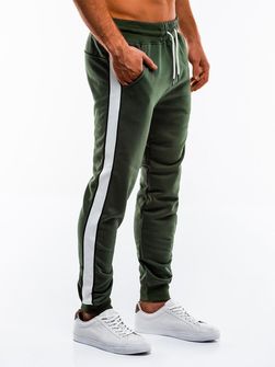 Ombre pantaloni de trening bărbaţi P866, verde