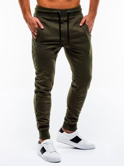 Ombre pantaloni de trening bărbaţi P867, olive