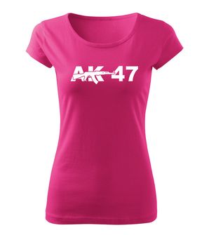 DRAGOWA tricou de damă ak47, roz150g/m2