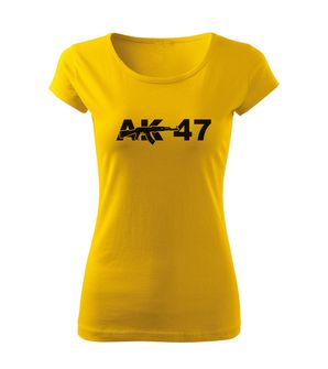 DRAGOWA tricou de damă ak47, galben 150g/m2