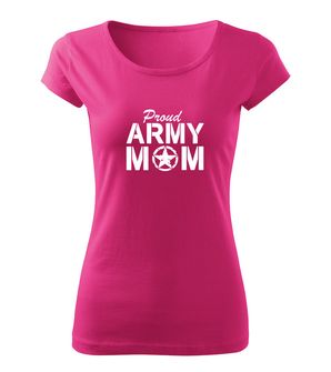 DRAGOWA tricou de damă army mom, roz150g/m2