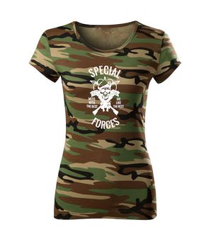 DRAGOWA tricou de damă camuflaj special forces, 150g/m2
