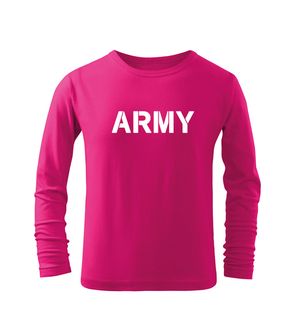 DRAGOWA Tricouri lungi copii Army, roz