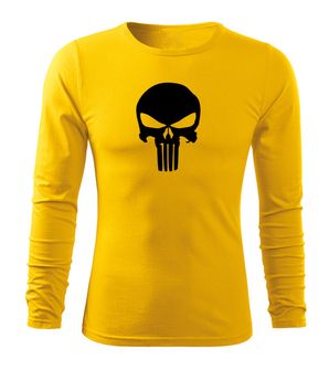 DRAGOWA Fit-T tricou cu mânecă lungă punisher, galben 160g/m2