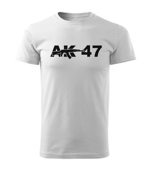 DRAGOWA tricou ak47, alb 160g/m2