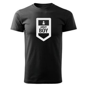 DRAGOWA tricou army boy, negru 160g/m2