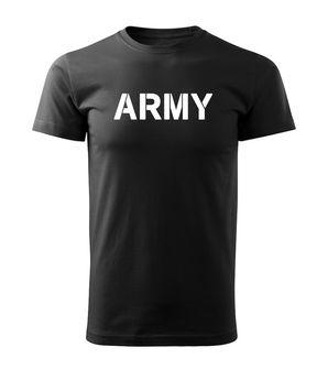 DRAGOWA tricou Army, negru 160g/m2