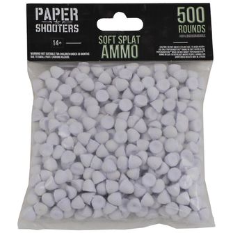 PAPER SHOOTERS Muniție Paper Shooters, 500 bucăți