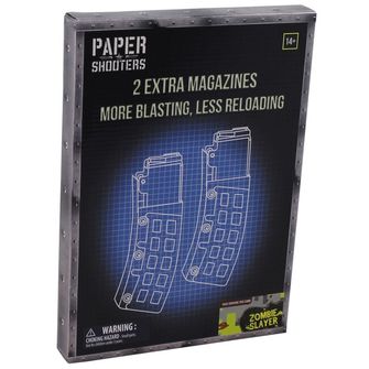 PAPER SHOOTERS Set de arme pliabile Paper Shooters Zombie Magazine, 2 pachete