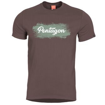 Pentagon Grunge tricou, maro