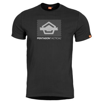Pentagon  Parallel tričko, negru