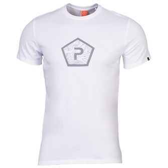 Pentagon Shape tricou, alb