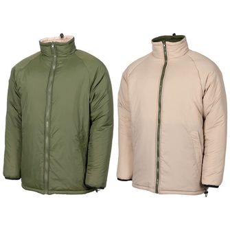 Jachetă termică reversibilă MFH GB în mărimi mai mari, verde OD/kaki