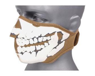 Mască din neopren TM 3D craniu - maro coiot