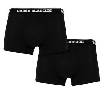 Urban Classics Boxeri bărbătești, 2-PACK, negri