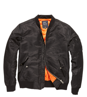 Jachetă de tranziție Vintage Industries Bomber Welder, neagră